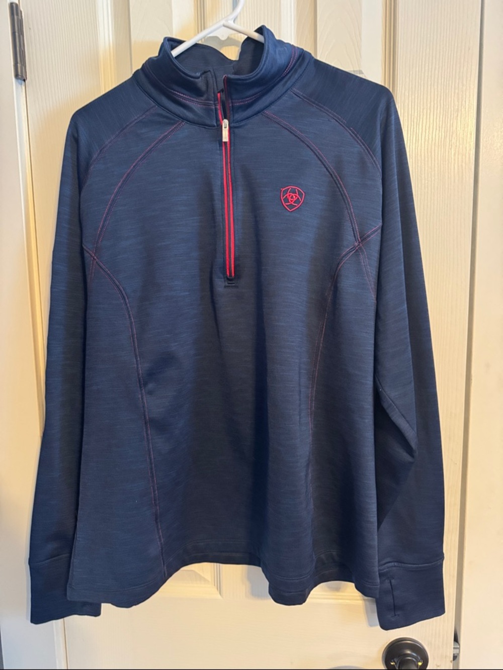 Men’s ARIAT Tek 1/4 zip pullover micro fleece top size XXL